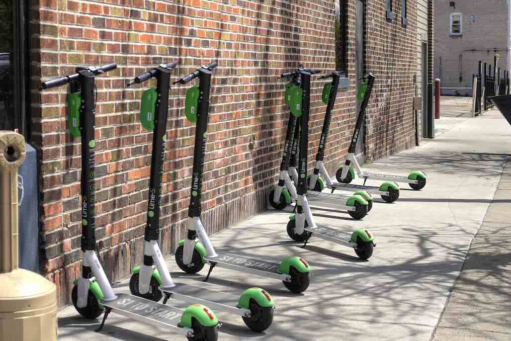 Lime scooters
